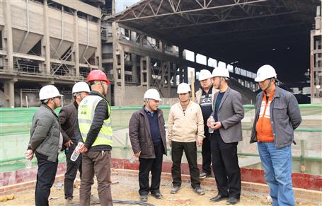 唐峰、何勇到魚峰水泥技改項(xiàng)目調(diào)研指導(dǎo)