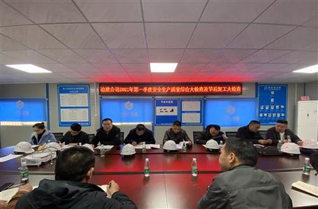 周善學到項目開展第一季度安全生產(chǎn)質量綜合大檢查
