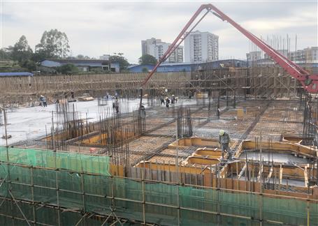 【奮力沖刺·勇創(chuàng)佳績】宜州區(qū)中醫(yī)醫(yī)院項目進入地上主體結(jié)構(gòu)施工